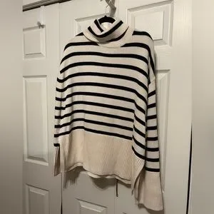 GAP Sweaters Nwot Striped Gap Turtleneck Sweater Poshmark